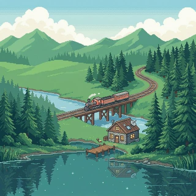 Master Continuous Pixel Art World Background